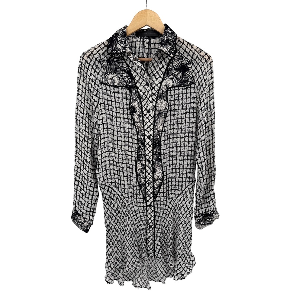Proenza Schouler Silk Dress Womens 2 Old Money Luxury Avant Garde Flowy Feminine
